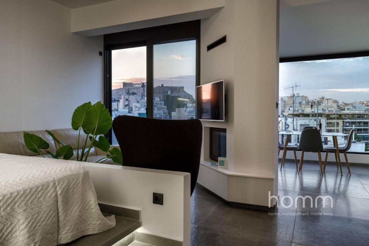 Апартаменти 59M² Homm Loft- Penthouse With Acropolis View,2Ppl Афіни Екстер'єр фото