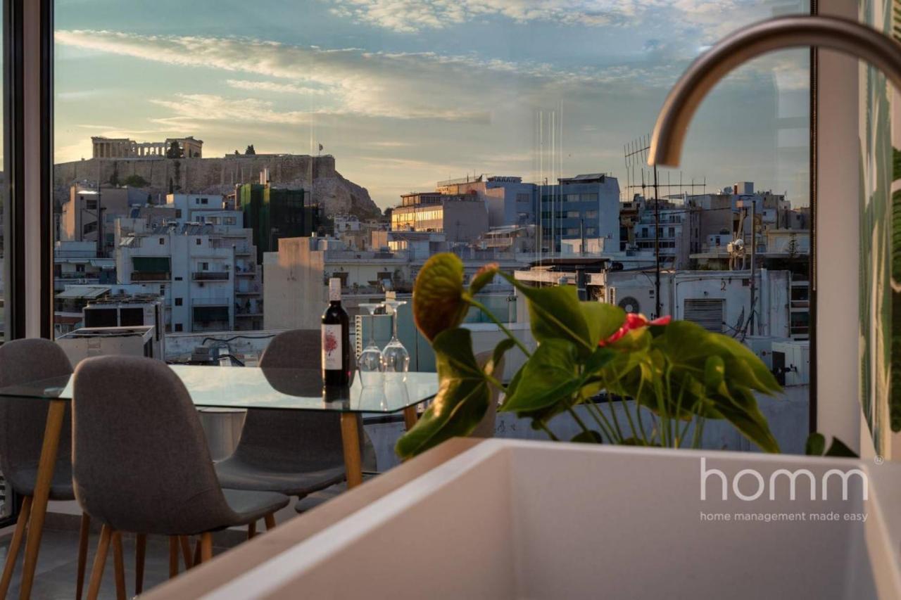 Апартаменти 59M² Homm Loft- Penthouse With Acropolis View,2Ppl Афіни Екстер'єр фото