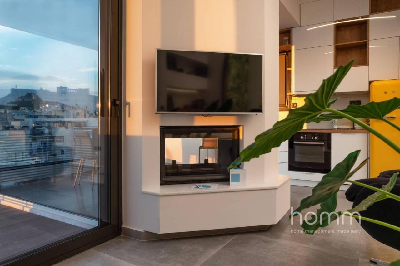 Апартаменти 59M² Homm Loft- Penthouse With Acropolis View,2Ppl Афіни Екстер'єр фото