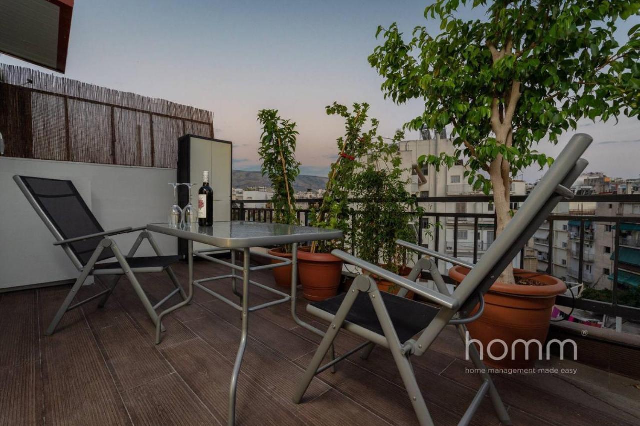 Апартаменти 59M² Homm Loft- Penthouse With Acropolis View,2Ppl Афіни Екстер'єр фото